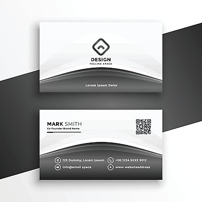 EPS 해외이미지 일러스트 비즈니스 명함 사람없음 회색 QR코드 브랜딩 가로명함 해외일러스트 컬러 파일형식 벡터