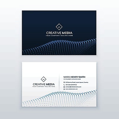 EPS 해외이미지 일러스트 비즈니스 명함 사람없음 남색 브랜딩 가로명함 해외일러스트 컬러 파일형식 벡터