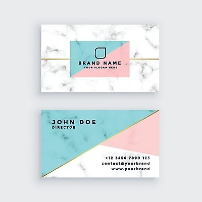 EPS 해외이미지 일러스트 비즈니스 명함 사람없음 파스텔톤 브랜딩 가로명함 해외일러스트 컬러 파일형식 벡터