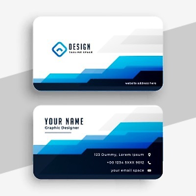 EPS 해외이미지 일러스트 비즈니스 명함 사람없음 파란색 기하학 브랜딩 가로명함 해외일러스트 컬러 무늬 파일형식 벡터