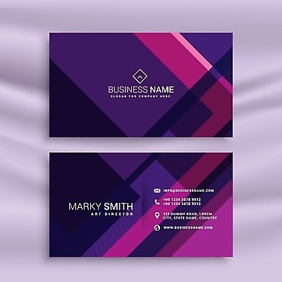 EPS 해외이미지 일러스트 비즈니스 명함 사람없음 보라색 브랜딩 가로명함 해외일러스트 컬러 파일형식 벡터