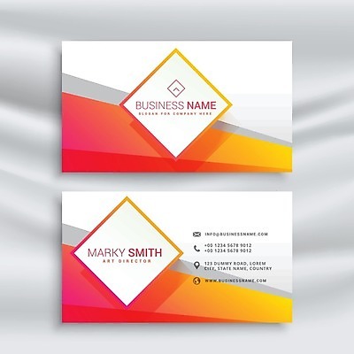 EPS 해외이미지 일러스트 비즈니스 명함 사람없음 브랜딩 코랄 가로명함 해외일러스트 컬러 파일형식 벡터