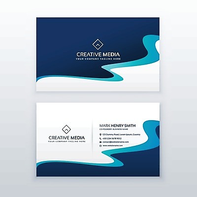 EPS 해외이미지 일러스트 비즈니스 명함 사람없음 남색 브랜딩 가로명함 해외일러스트 컬러 파일형식 벡터