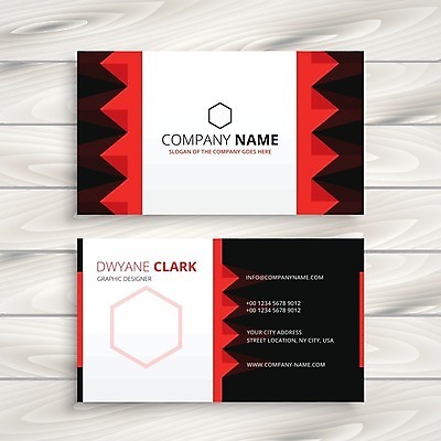 EPS 해외이미지 일러스트 비즈니스 명함 사람없음 빨간색 브랜딩 가로명함 해외일러스트 컬러 파일형식 벡터