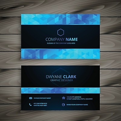 EPS 해외이미지 일러스트 비즈니스 명함 사람없음 파란색 브랜딩 가로명함 해외일러스트 컬러 파일형식 벡터