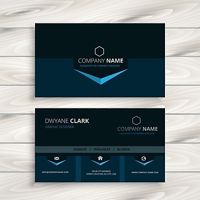 EPS 해외이미지 일러스트 비즈니스 명함 사람없음 남색 브랜딩 가로명함 해외일러스트 컬러 파일형식 벡터