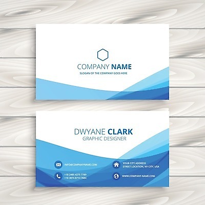 EPS 해외이미지 일러스트 비즈니스 명함 사람없음 파란색 브랜딩 가로명함 해외일러스트 컬러 파일형식 벡터