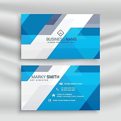 EPS 해외이미지 하늘색 일러스트 비즈니스 명함 사람없음 브랜딩 가로명함 해외일러스트 파란색 파일형식 벡터