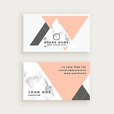 EPS 해외이미지 일러스트 비즈니스 명함 사람없음 연분홍색 브랜딩 가로명함 해외일러스트 분홍색 파일형식 벡터