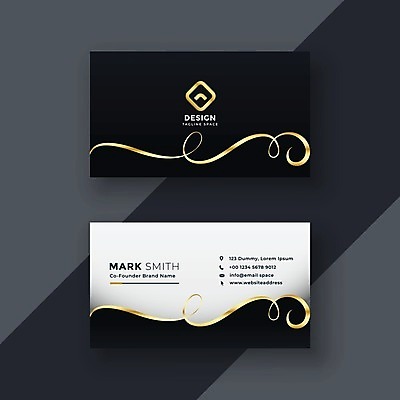 EPS 해외이미지 일러스트 비즈니스 명함 사람없음 검은색 브랜딩 가로명함 해외일러스트 컬러 파일형식 벡터