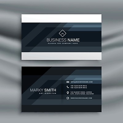 EPS 해외이미지 일러스트 비즈니스 명함 사람없음 검은색 브랜딩 가로명함 해외일러스트 컬러 파일형식 벡터