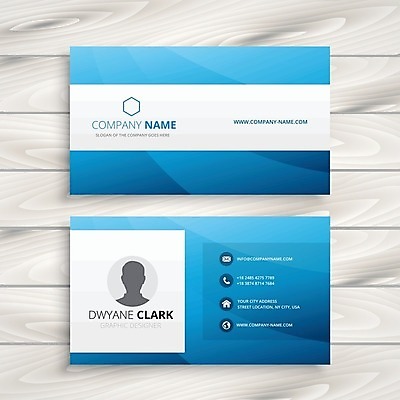 EPS 해외이미지 하늘색 일러스트 비즈니스 명함 사람모양 사람없음 브랜딩 가로명함 해외일러스트 모양 파란색 파일형식 벡터