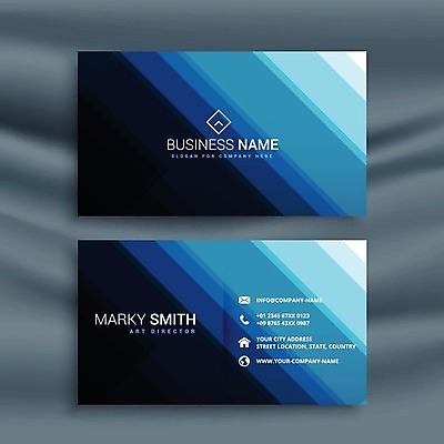 EPS 해외이미지 일러스트 비즈니스 명함 사람없음 파란색 기하학 브랜딩 가로명함 해외일러스트 컬러 무늬 파일형식 벡터