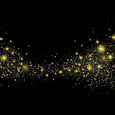 EPS 해외이미지 백그라운드 일러스트 사람없음 반짝임 검은색 금색 화려 더스트파티클 해외일러스트 컬러 컨셉 모션 파일형식 벡터