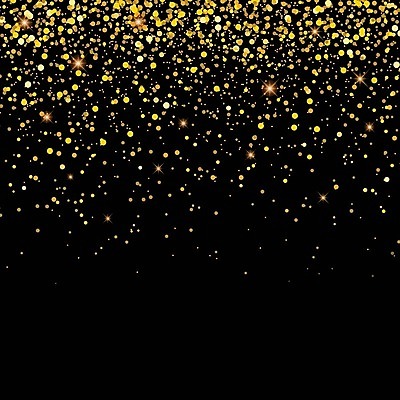 EPS 해외이미지 백그라운드 일러스트 사람없음 반짝임 검은색 금색 화려 더스트파티클 해외일러스트 컬러 컨셉 모션 파일형식 벡터