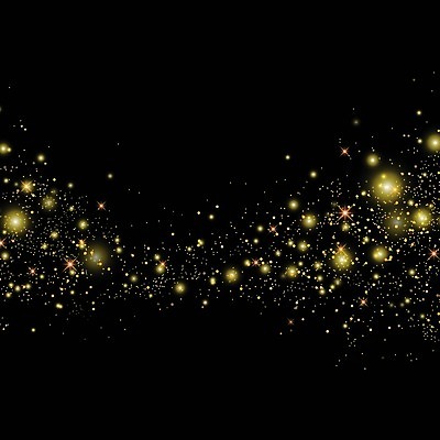 EPS 해외이미지 백그라운드 일러스트 사람없음 반짝임 검은색 금색 화려 더스트파티클 해외일러스트 컬러 컨셉 모션 파일형식 벡터
