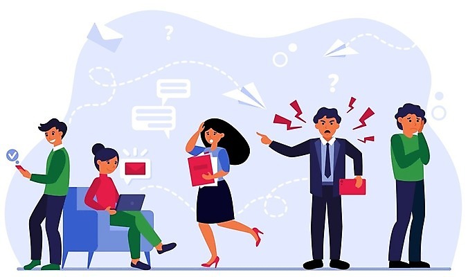 EPS 해외이미지 여자 남자 일러스트 비즈니스 스트레스 직장 서기 들기 앉기 여러명 성인 비즈니스라이프 노트북 스마트폰 외침 분노 업무 상사 종이비행기 고민 문서 성인만 해외일러스트 라이프스타일 감정 다수 회사 모션 사람 전자제품 핸드폰 스마트기기 소리 작업 종이접기 파일형식 벡터