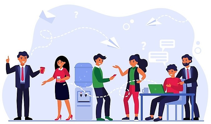 EPS 해외이미지 여자 남자 커피 말풍선 일러스트 비즈니스 대화 서기 들기 앉기 여러명 성인 컵 노트북 스마트폰 사무실 기댐 비즈니스맨 비즈니스우먼 종이비행기 동료 정수기 성인만 해외일러스트 식기 음료 다수 관계 모션 말하기 사람 전자제품 핸드폰 스마트기기 직장인 종이접기 파일형식 벡터