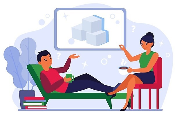 EPS 해외이미지 전신 커플 여자 남자 커피 일러스트 들기 앉기 성인 두명 컵 머그컵 성인만 해외일러스트 식기 음료 관계 모션 사람 파일형식 벡터