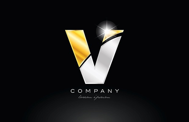 EPS 해외이미지 알파벳 일러스트 비즈니스 타이포그라피 사람없음 검은색 심볼 V 해외202004 해외일러스트 문자 영어 컬러 파일형식 벡터