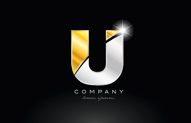 EPS 해외이미지 알파벳 일러스트 비즈니스 타이포그라피 사람없음 검은색 U 심볼 해외202004 해외일러스트 문자 영어 컬러 파일형식 벡터