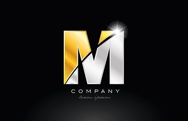 EPS 해외이미지 알파벳 일러스트 비즈니스 타이포그라피 사람없음 검은색 심볼 M 해외202004 해외일러스트 문자 영어 컬러 파일형식 벡터