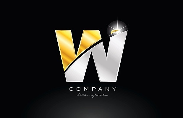 EPS 해외이미지 알파벳 일러스트 비즈니스 타이포그라피 사람없음 검은색 심볼 W 해외202004 해외일러스트 문자 영어 컬러 파일형식 벡터