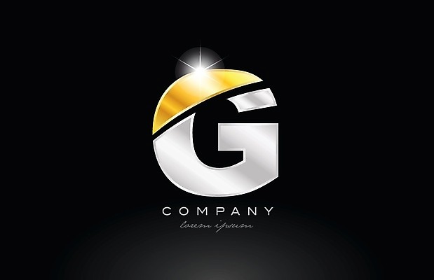 EPS 해외이미지 알파벳 일러스트 비즈니스 타이포그라피 사람없음 검은색 G 심볼 해외202004 해외일러스트 문자 영어 컬러 파일형식 벡터