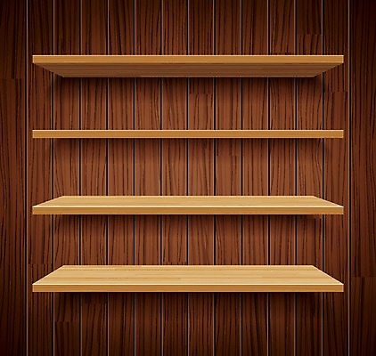 EPS 해외이미지 백그라운드 일러스트 선반 사람없음 목재 갈색 해외202004 해외일러스트 나무 컬러 가구 재료 파일형식 벡터