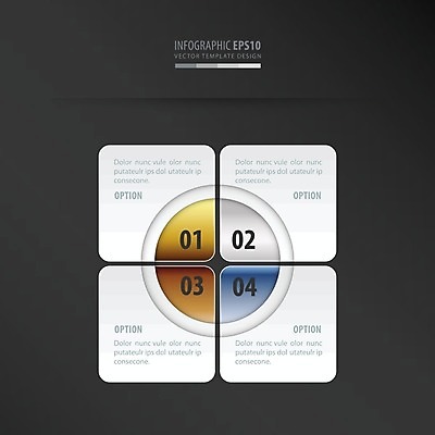 EPS 해외이미지 일러스트 비즈니스 사람없음 세트 사각형 인포그래픽 단계 해외202004 해외일러스트 도형 파일형식 벡터