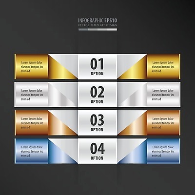 EPS 해외이미지 일러스트 비즈니스 사람없음 세트 사각형 인포그래픽 단계 해외202004 해외일러스트 도형 파일형식 벡터