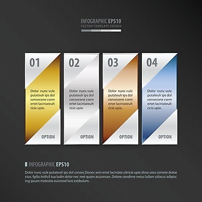 EPS 해외이미지 배너 일러스트 비즈니스 사람없음 세트 사각형 인포그래픽 단계 해외202004 해외일러스트 도형 파일형식 벡터