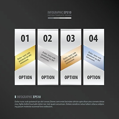 EPS 해외이미지 배너 일러스트 비즈니스 사람없음 세트 사각형 인포그래픽 단계 해외202004 해외일러스트 도형 파일형식 벡터