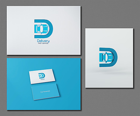 PSD 편집 편집이미지 하늘색 비즈니스 자동차 명함 사람없음 3D 심볼 배송 디지털합성 브랜딩 편집소스 이미지편집 편집3D 육상교통 파란색 파일형식