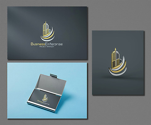 PSD 편집 편집이미지 비즈니스 명함 빌딩 사람없음 3D 검은색 심볼 디지털합성 명함집 브랜딩 편집소스 이미지편집 편집3D 컬러 건물 사무용품 파일형식