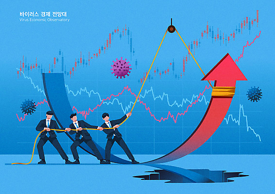 전신 남자 화살표 줄 일러스트 서기 정장 성인 세명 경제 파란색 직장인 바이러스 당기기 주식 상승 전망대 도르래 서류판 얼굴없음 성인남자만 코로나바이러스 포스트코로나 브이노믹스 위드코로나 국내일러스트 AI파일 직업 옷 컬러 컨셉 모션 사람 금융 사무용품 사회이슈 남자만 성인만 파일형식 벡터