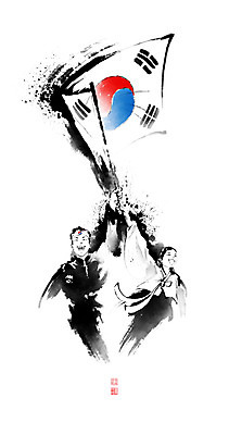 PSD 학생 여학생 여자 남자 교복 남학생 일러스트 캘리그라피 청소년 붓터치 들기 상반신 두명 태극기 한복 삼일절 동양화 번짐 낙관 애국심 독립 독립운동 십대만 만세운동 대한독립 국내일러스트 한국전통 옷 모션 미술 사람 공휴일 국기 전통의상 국경일 파일형식 효과