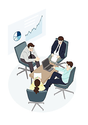 전신 PSD 여자 남자 의자 일러스트 비즈니스 회의 협력 들기 앉기 여러명 상반신 성인 노트북 컴퓨터 사무실 스크린 직장인 비즈니스맨 비즈니스우먼 책상 직원 통화 성인만 국내일러스트 직업 가구 다수 모션 사람 전자제품 파일형식