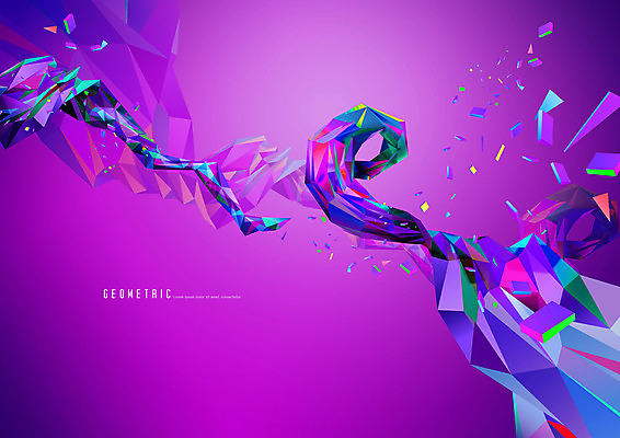 PSD 편집이미지 디자인 추상 사람없음 그래픽 보라색 기하학 폴리곤 지오메트릭 이미지편집 컬러 무늬 파일형식