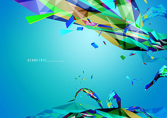 PSD 편집이미지 디자인 하늘색 추상 사람없음 그래픽 기하학 폴리곤 지오메트릭 이미지편집 무늬 파란색 파일형식