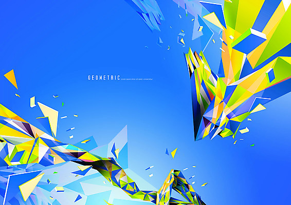 PSD 편집이미지 디자인 추상 사람없음 그래픽 파란색 기하학 폴리곤 지오메트릭 이미지편집 컬러 무늬 파일형식