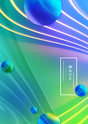 PSD 편집이미지 선 백그라운드 타이포그라피 사람없음 초록색 원형 웨이브 이미지편집 도형 문자 컬러 파일형식