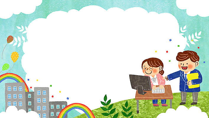 전신 PSD 여자 남자 무지개 일러스트 함께함 서기 들기 앉기 성인 두명 건물 컴퓨터 가리킴 직장인 비즈니스맨 비즈니스우먼 책상 꽃가루 풍선 성인만 국내일러스트 자연요소 직업 건축물 가구 컨셉 비즈니스 모션 사람 손짓 전자제품 가루 파일형식