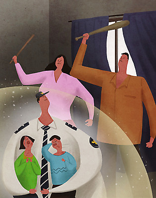 전신 PSD 여자 남자 어린이 일러스트 창문 가정 가족 안기 들기 여러명 상반신 성인 부모 방망이 커튼 범죄 경찰 보호 울음 아동학대 정의 가정폭력 폭행 국내일러스트 직업 다수 컨셉 관계 모션 표정 사람 폭력 학대 파일형식