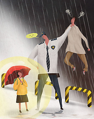 전신 PSD 여자 남자 어린이 허리손 말풍선 일러스트 우산 서기 웃음 들기 소녀 성인 세명 잡기 비 수비 범죄 경찰 보호 사건 예방 멱살 아동범죄 하교길 들어올리기 국내일러스트 자연요소 직업 포즈 컨셉 모션 날씨 표정 사람 하교 파일형식