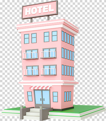편집이미지 호텔 사람없음 건물 3D소스 3D 디지털합성 PNG 폴리곤 편집소스 건축물 숙소 파일형식