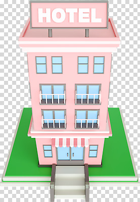 편집이미지 호텔 사람없음 건물 3D소스 3D 디지털합성 PNG 폴리곤 편집소스 건축물 숙소 파일형식