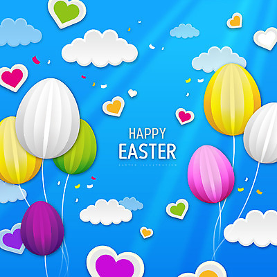 구름 기독교 하늘색 일러스트 하늘 부활절 프레임 타이포그라피 사람없음 하트 부활절계란 풍선 프레임일러스트 국내일러스트 AI파일 자연요소 모양 문자 기념일 종교 파란색 계란 파일형식 벡터