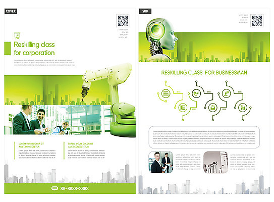 서양인 템플릿 교육 남자 ZIP 리플렛 중년 50대 회사 비즈니스 팜플렛 여러명 상반신 20대 성인 연두색 30대 성장 비즈니스맨 강의 로봇 전단템플릿 전단 QR코드 남자만 인디자인 INDD 휴머노이드 AI_인공지능 이미지템플릿 외국인 다수 사람 청년 초록색 장년 직장인 홍보물 파일형식