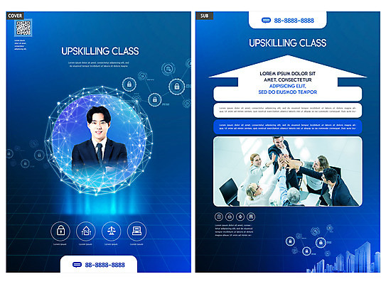 서양인 템플릿 여자 교육 남자 ZIP 리플렛 중년 50대 회사 비즈니스 팜플렛 여러명 상반신 20대 성인 30대 파란색 한국인 성장 비즈니스맨 비즈니스우먼 강의 전단템플릿 전단 하이파이브 QR코드 클래스 인디자인 INDD 이미지템플릿 외국인 컬러 다수 사람 동양인 손짓 청년 장년 직장인 홍보물 파일형식